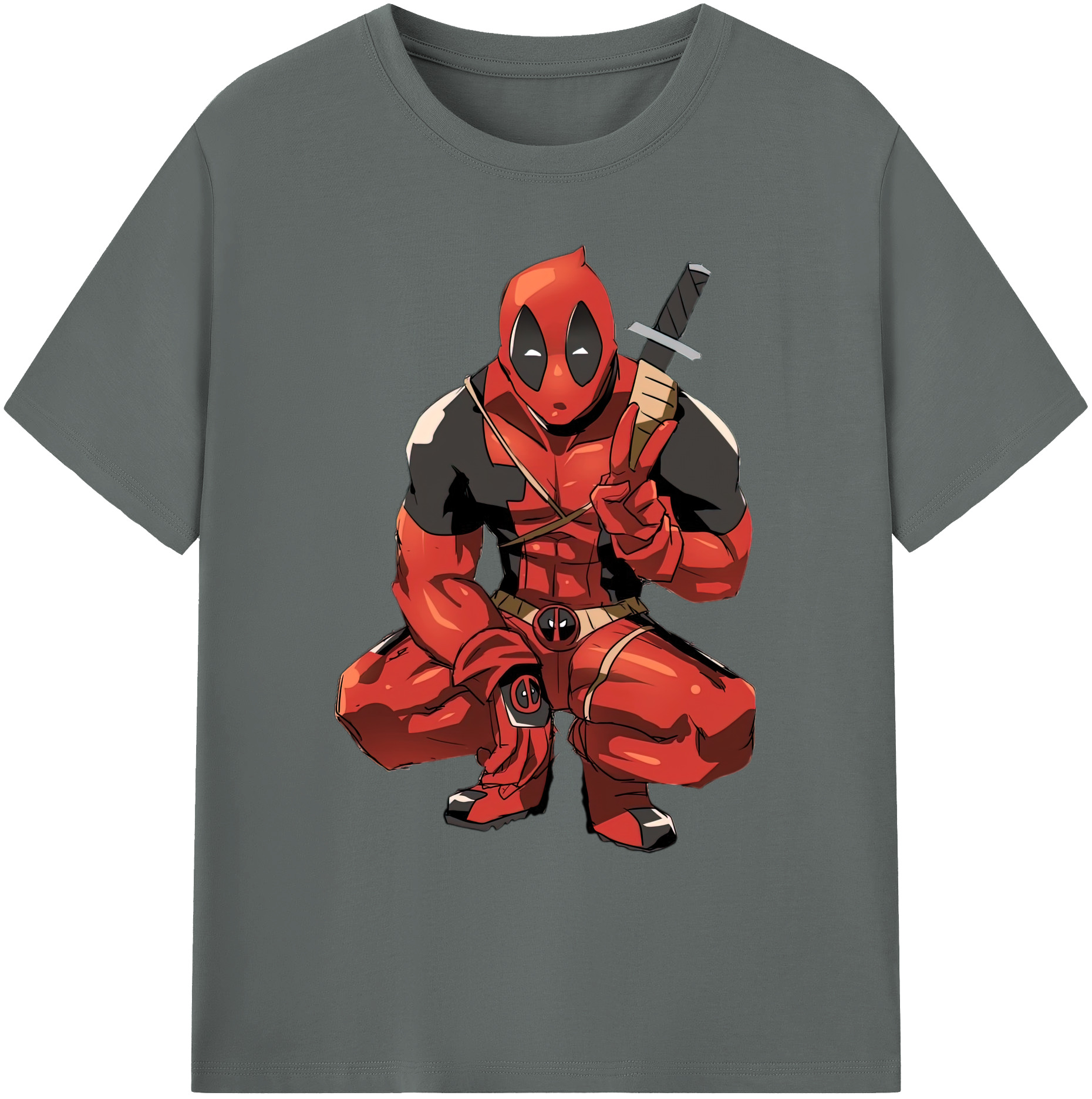 （画像用） Deadpool デッドプール 綿100％ メンズ半袖Tシャツ｜肌触りやわらか＆通気性
